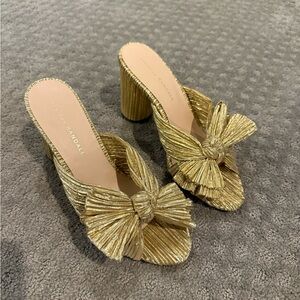 Loeffler Randall Penny Knotted Metallic Mules (8)